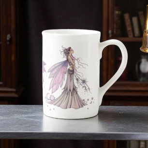 Caneca De Porcelana Fairies celestiais bonitos por Molly Harrison Art