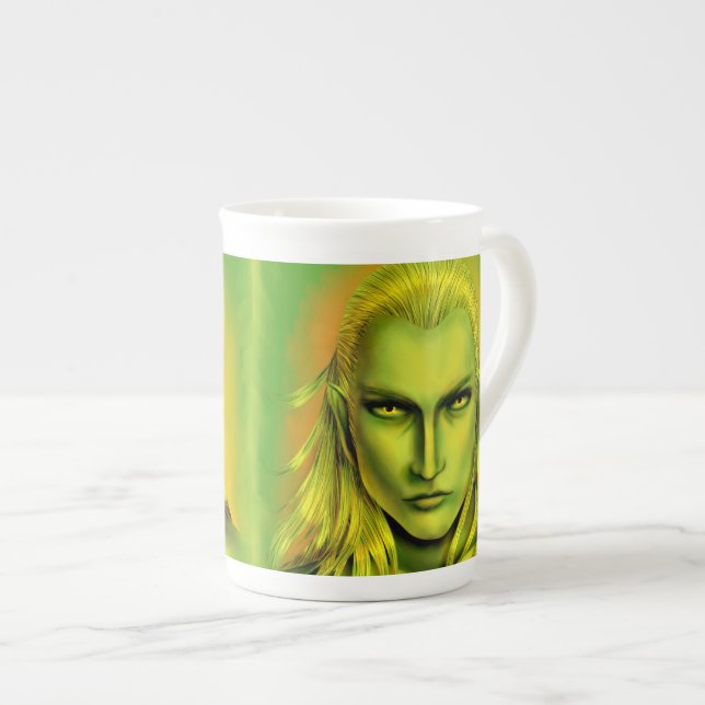 Caneca De Porcelana Falln Male Forest Elf (Frente Esquerda)