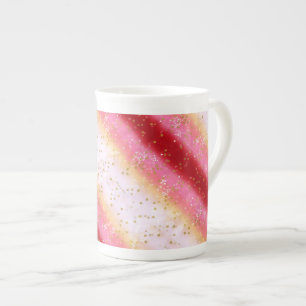 Caneca De Porcelana Falln Pink Sakura Sunrise