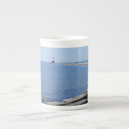 Caneca De Porcelana Farol North Pierhead, Ludington, MI