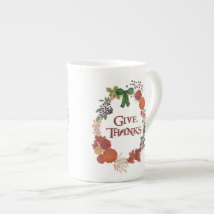 Caneca De Porcelana Feira de outono de Ação de Graças para Personaliza