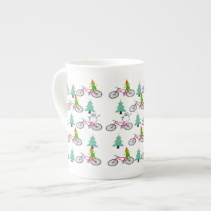 Caneca De Porcelana Feliz Árvores de Natal, Elf