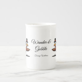 Caneca De Porcelana Feliz Dia de Ação de Graças - Turquia