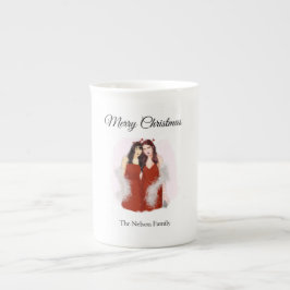 Caneca De Porcelana Feliz Natal