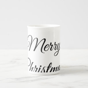 Caneca De Porcelana Feliz Natal adicionar nome texto presente personal
