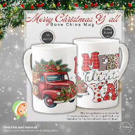 Caneca de Porcelana 'Feliz Natal para Todos'