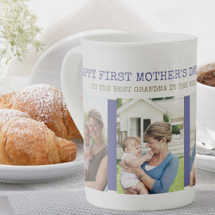 Caneca De Porcelana Feliz Primeiro Dia das Mães Melhor Avó 4 Foto