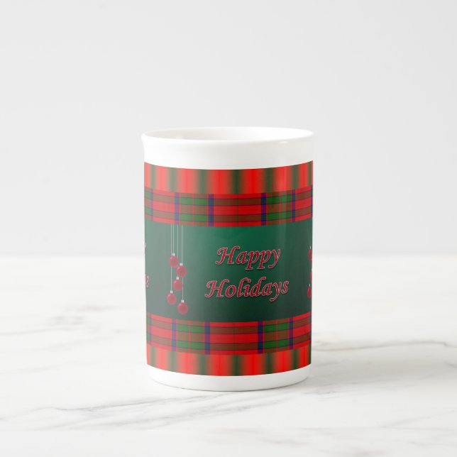 Caneca De Porcelana Feriados Felizes de Natal (Frente)