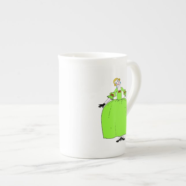 Caneca De Porcelana Fifi ~ Bone China 10oz Mug (Frente Esquerda)