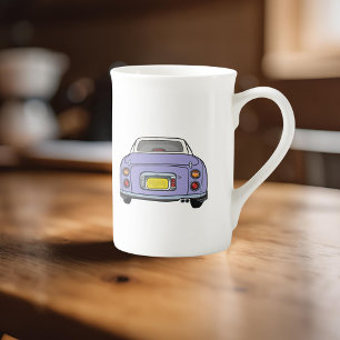 Caneca De Porcelana Figuras Nome Lilac Figaro Car