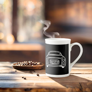 Caneca De Porcelana Figuras Tóquio Car Fígaro com linha de moeda