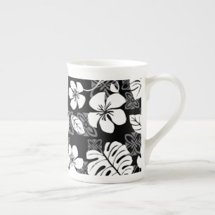 CANECA DE PORCELANA FINA ALOHA FRIDAY (PRETA)