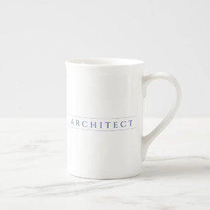 Caneca de porcelana fina ARCHITECT / Azul-marinho
