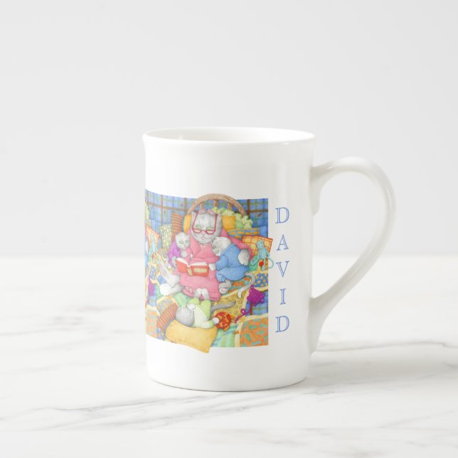 Caneca de Porcelana Fina Conto da Hora de Dormir (Direita)