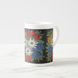 Caneca De Porcelana Flor alpino suíço Edelweiss