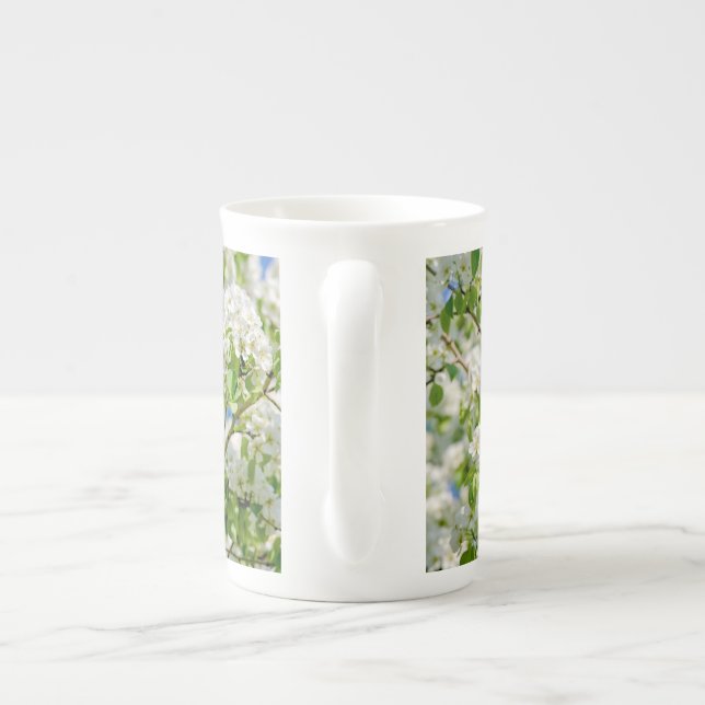 Caneca De Porcelana Flor de maçã-caranguejo (Traseira)
