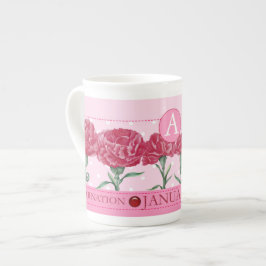 Caneca De Porcelana Flor de Nascimento e Bona de Janeiro Bone China Mu