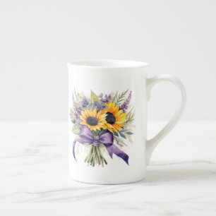 Caneca De Porcelana Floral