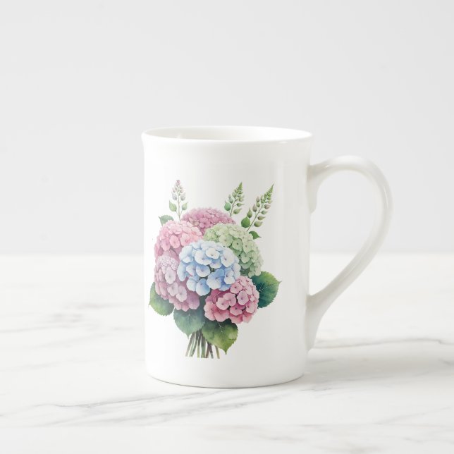 Caneca De Porcelana Floral  (Direita)