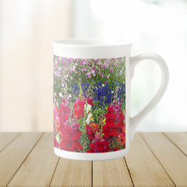 Caneca De Porcelana Floral Colorida do Jardim Snapdragon