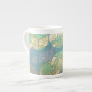 Caneca De Porcelana Floral I em Destaque