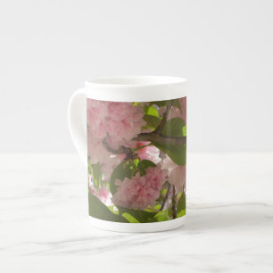 Caneca De Porcelana Floral Primavera da Árvore III da Cherry com duas 