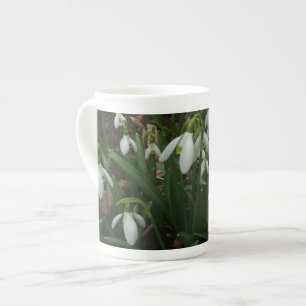 Caneca De Porcelana Flores de primavera Brancas I (Galanthus)