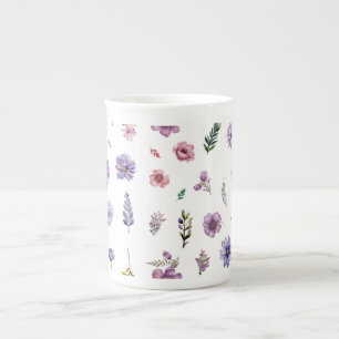 Caneca De Porcelana Flores de primavera, cascata de caserna