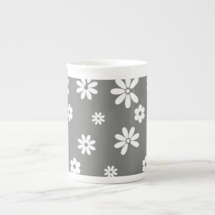 Caneca De Porcelana Flores e Petais 2