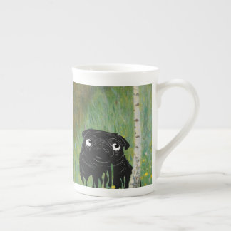 Caneca De Porcelana Floresta de Cachorro Gato Gustav Klimt