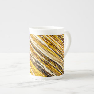 Caneca De Porcelana Folha Challn Shimmering Gold Foil