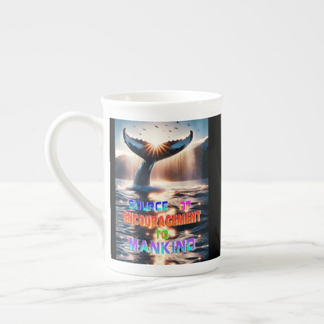 Caneca De Porcelana Fonte De Incentivo À Humanidade (Esquerda)