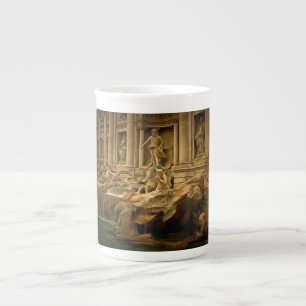 Caneca De Porcelana Fonte do Trevi que pinta Roma