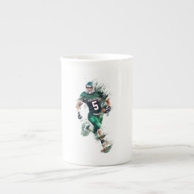 Caneca De Porcelana Football (Frente)
