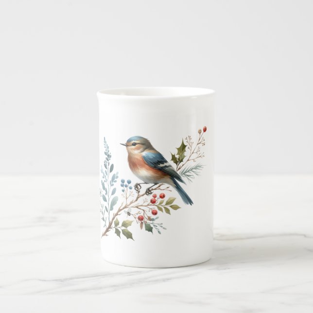 Caneca De Porcelana Forest Songbird Mug (Frente)