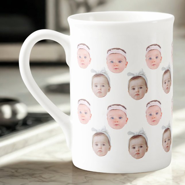 Caneca De Porcelana Foto Personalizada Face 2, Pai Personalizado De Ca (Criador carregado)