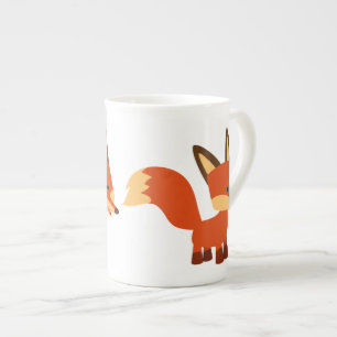 Caneca De Porcelana Fox Bone China Mug