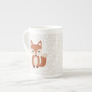 Caneca De Porcelana Fox bonito do bebê