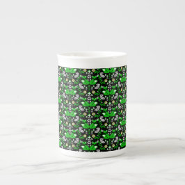 Caneca De Porcelana Fox Nordic Scandinavian Folart Tablecloth