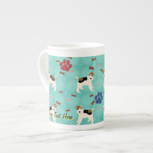 Caneca De Porcelana Fox Terrier do fio dos desenhos animados