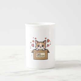 Caneca De Porcelana Fragile: Contains Love