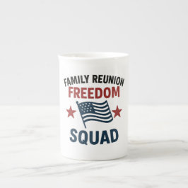 Caneca De Porcelana Freedom Squad Family Reunion Shirt – USA Patriotic