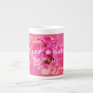 Caneca De Porcelana Fumaça Rosa Compra Negócios