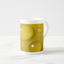Caneca De Porcelana Fundo de Água Amarelo