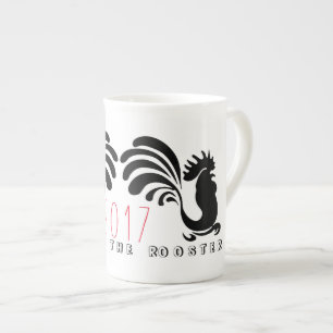 Caneca De Porcelana Funny Roosters Chinês Ano Novo 2017 Mug 3