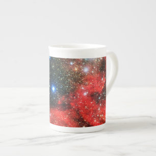 Caneca De Porcelana Galáxia Dourada de queda
