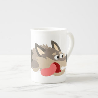 Caneca De Porcelana Galeria da Frota Bonita Wolf Bone China Mug