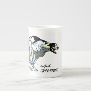 Caneca De Porcelana galgo inglês