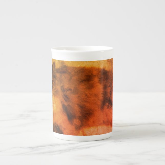 Caneca De Porcelana Gato (Frente)