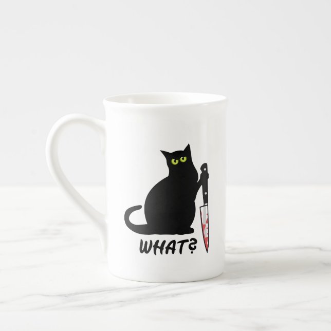 Caneca De Porcelana Gato Assassino? (Esquerda)